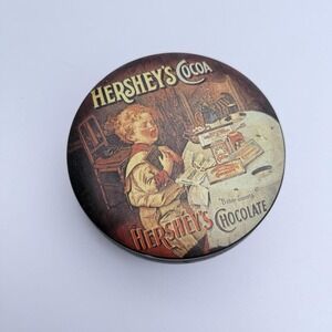 Old Vintage Bristol‎ Ware HERSHEY'S COCOA Round Tin Can Crying Child 1993 Ad